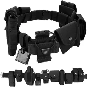 10 in 1 Tactical Duty Belt for Men, Adjustable Molle Utility Waist Belt, Complete Kit with Multiple Pouches, Outdoor Gear