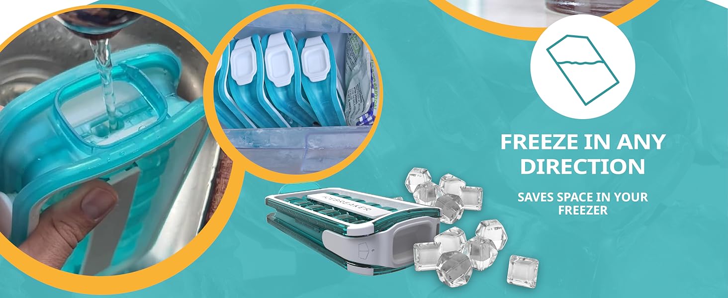 2.0 2024: Make And Serve Ice Without Ever Touching The Ice |   The Sanitary Silicone Ice Cube Tray for Freezer |   Patented Ice Trays for Freezer |   This Ice Cube Maker Makes 18 Cubes