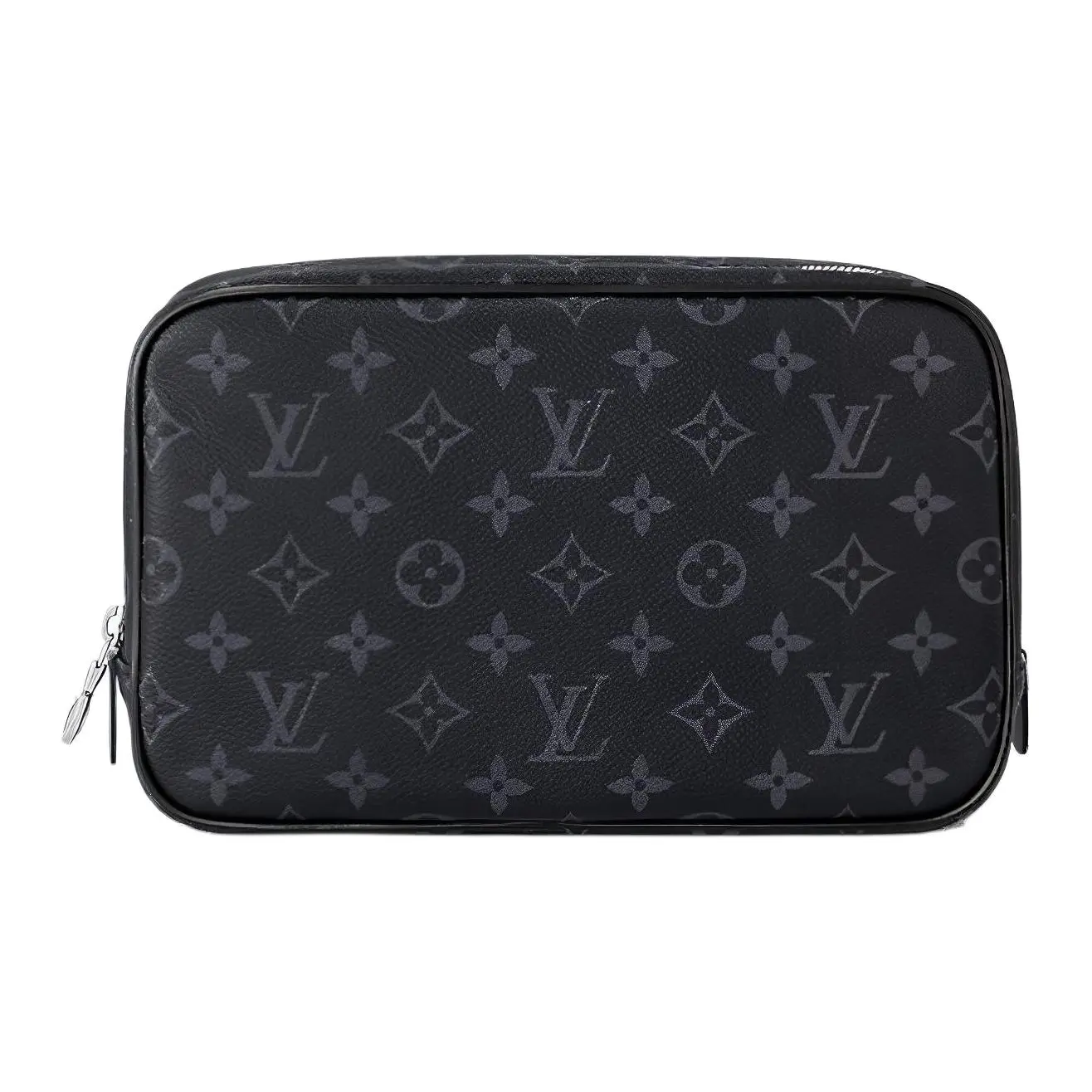 Men's Louis Vuitton GM Elegant Toiletry Bag - Monogram Coated Canvas, Leather Trim, Zip Closure, Black, Elegant Toiletry Bags