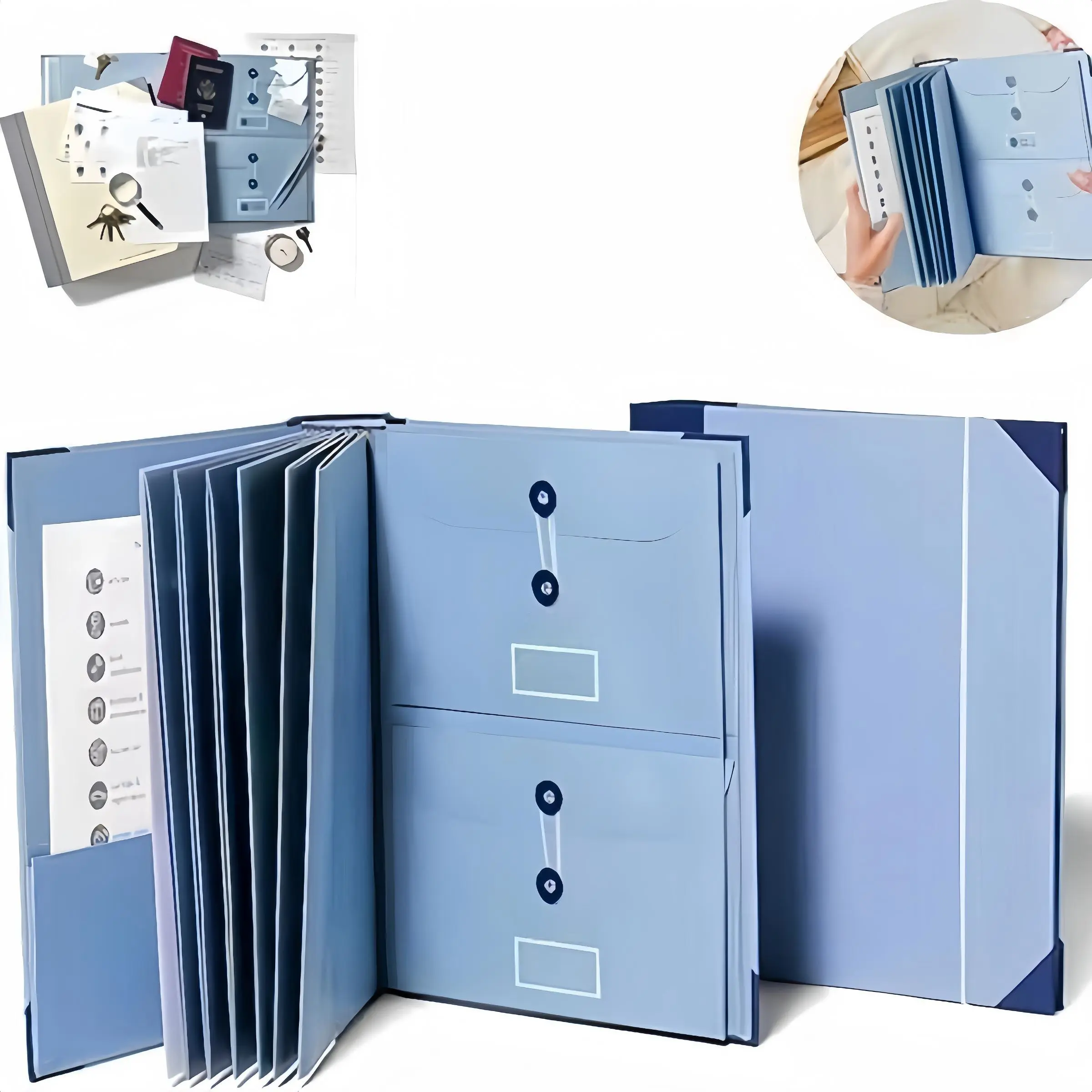 Multi-functional File Folder, 1 Count File Storage Bag, File Organizer, Document Organizer, in Case I Go Missing Binder, Office Stationery & Supplies