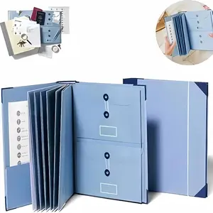 Multi-functional File Folder, 1 Count File Storage Bag, File Organizer, Document Organizer, in Case I Go Missing Binder, Office Stationery & Supplies