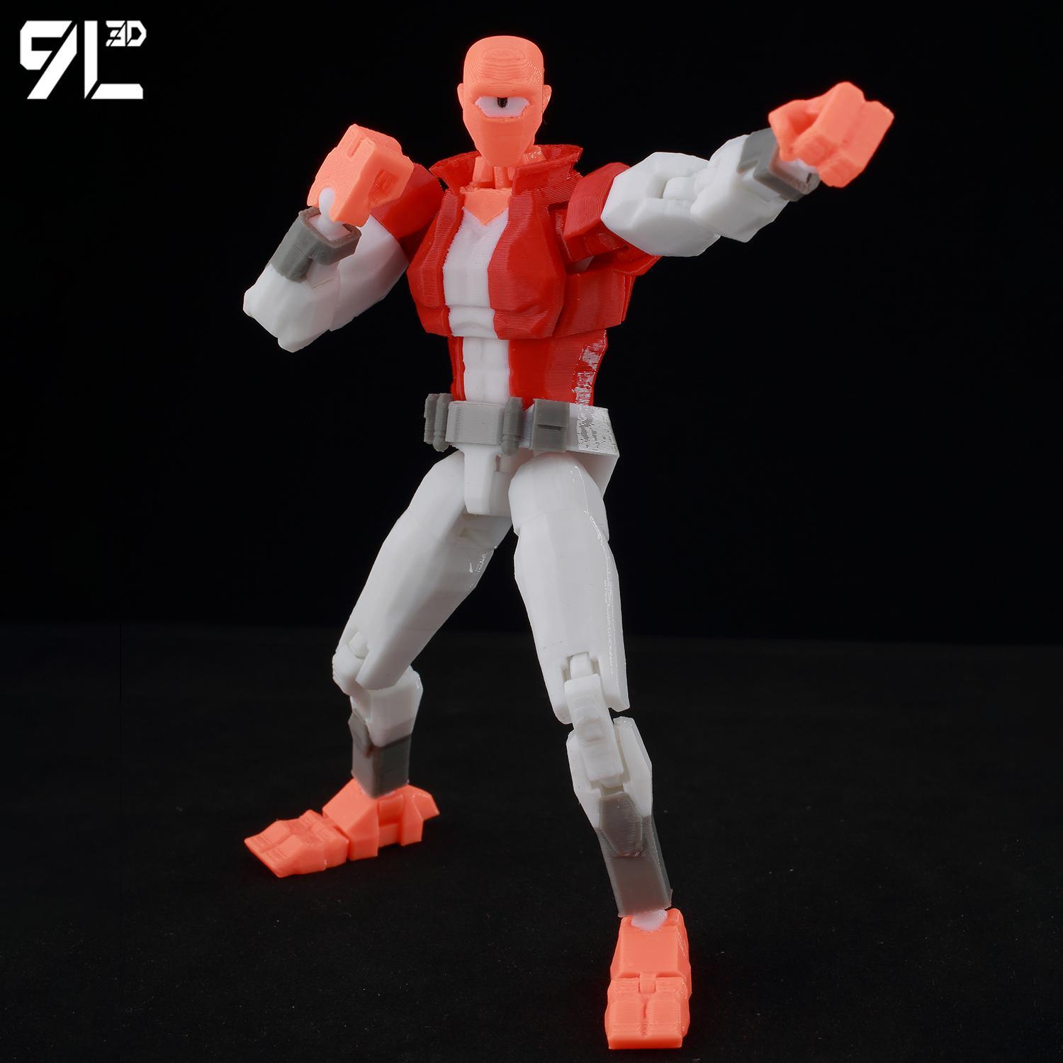9L3D Printed Invincible Toy Action Figures Anime Model Lucky Dummy13 Superheroes One-Eyed Allen Multi-Jointed Toy Ornaments Gift