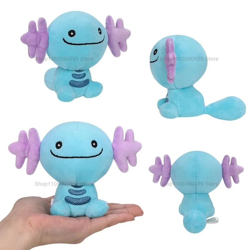 Kawaii Wooper Plush Toy 10cm Wooper Doll Soft Stuffed Plush Animal Toys Pokemon Cartoon Game Figure Toys for Kids