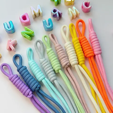 10 Colors Nylon Hand Knotted Bag Charm Cord Set, DIY Purse Accessories, Trendy Decorative Rope for Bag Charms, Bag Charm Supplies