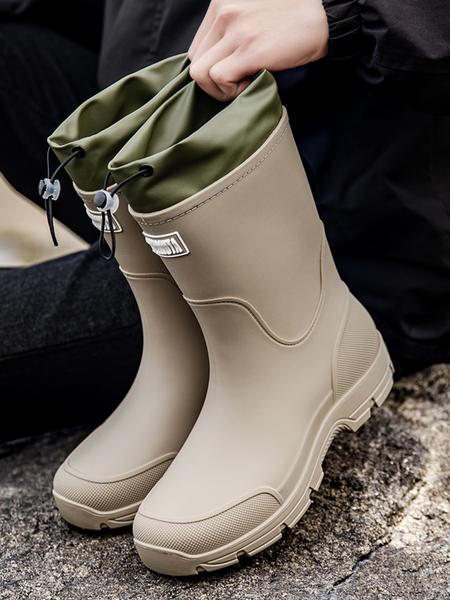 Men's & Women's High-Quality Anti-Slip Rain Boots with Cuff, Waterproof Kitchen Shoes, Garden Shoes, Motorcycle Boots, Fishing Shoes, Slip Resistant Boots, Waterproof Outdoor Footwear