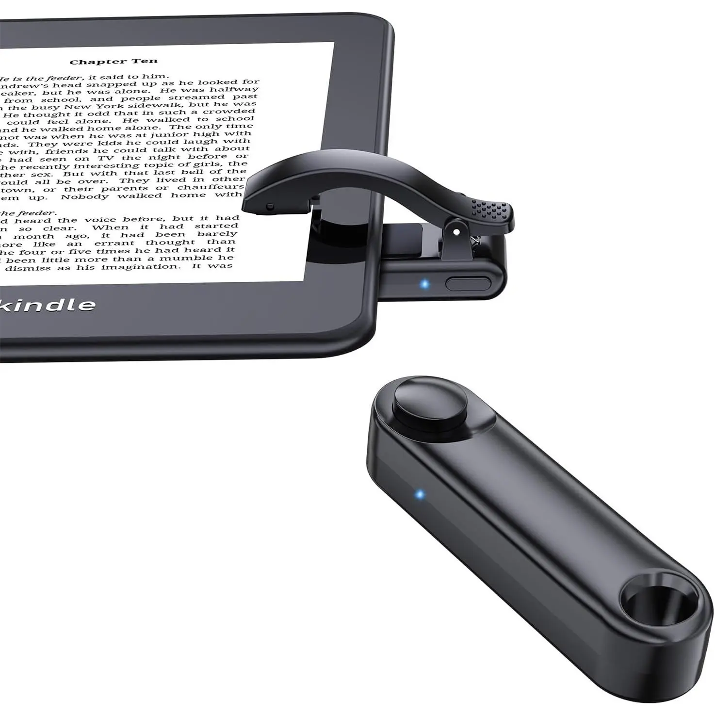 Remote Control Page Turner for Kindle: [Self-Adaptive Thickness] RF Page Turner Clicker for Kindle Paperwhite, , Kobo, eReaders, Phones & Tablets to Reading Novel & Taking Photo & Recording Video
