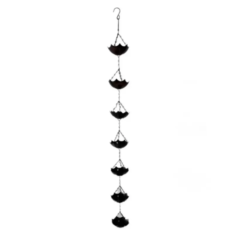 New Traditional Style Metal Rain Chain, Copper Anti-Rust, Villa Roof Drainage, Temple Garden Decor, Moving Gift