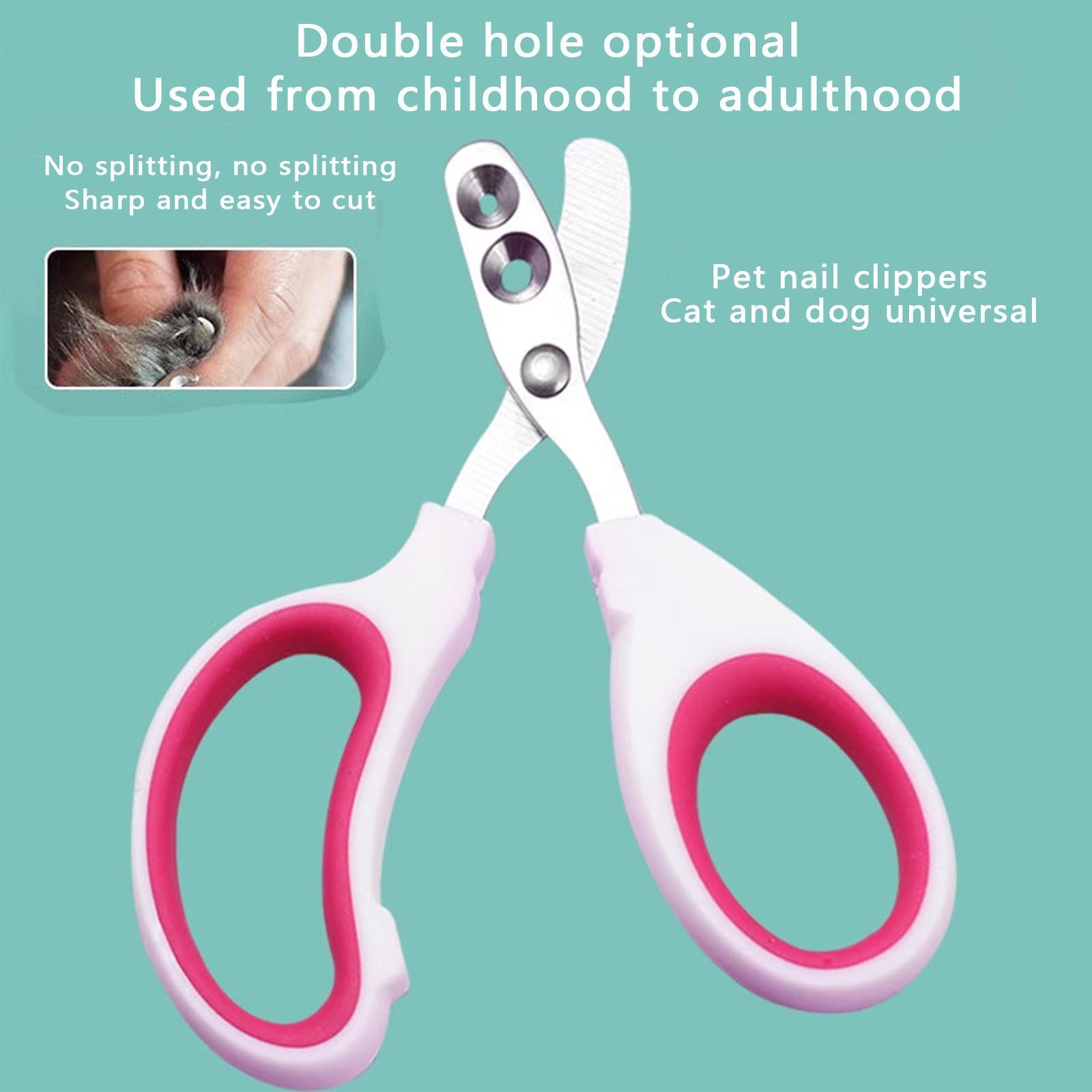 Pet Nail Clipper, Professional Stainless Steel Nail Clipper for Cats, Kittens, Hamster, Rabbits, Birds, & Small Breed Animals Claw Trimmer