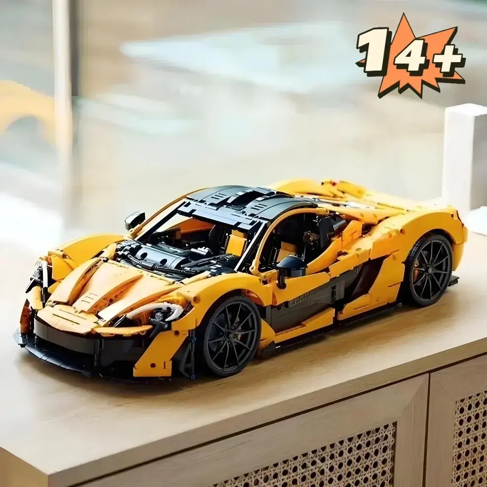 3893pcs New Tech Building Blocks Compatible with Mclaren P1 Model, DIY Building Set, Super Car Assembly Toy, Decorative Puzzle, Boy's Gift, Kids' Gift, Creative Building Set