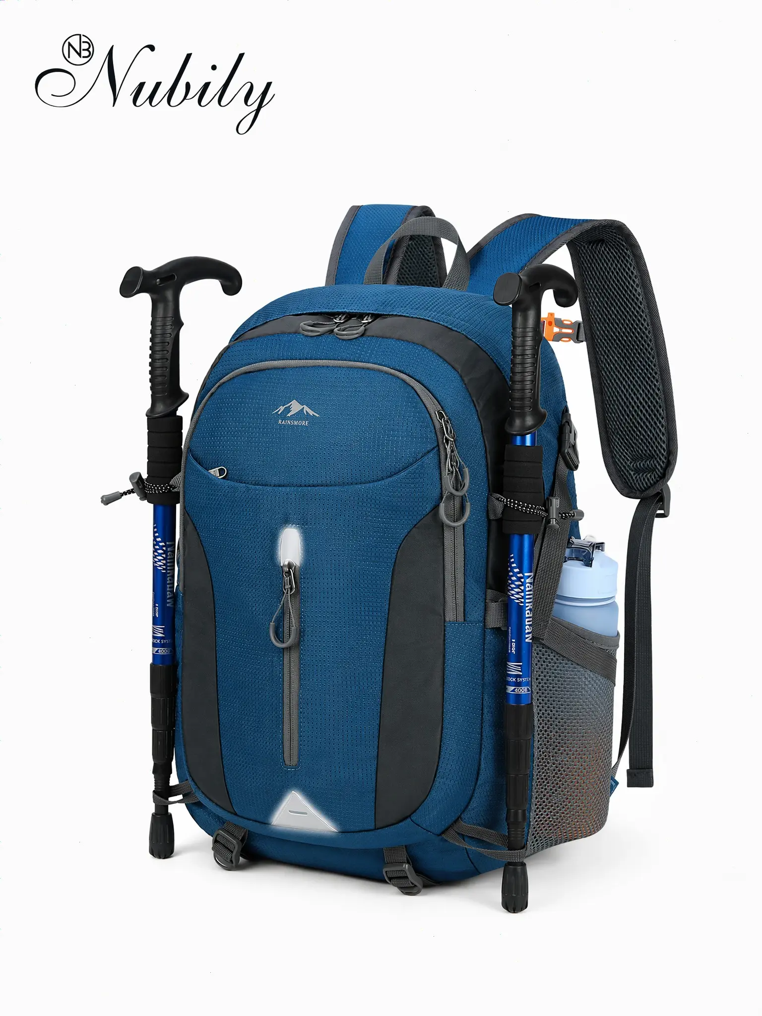 Hiking Backpack 40L, Lightweight Foldable Rucksack, Water Resistant, Durable Packable, Travel Daypack for Camping, Climbing, Walking, Sports