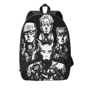 Jojos Bizarre Adventure Backpack Simple Lightweight Backpack Fashion Travel Backpack Laptop Backpack 17 Inch