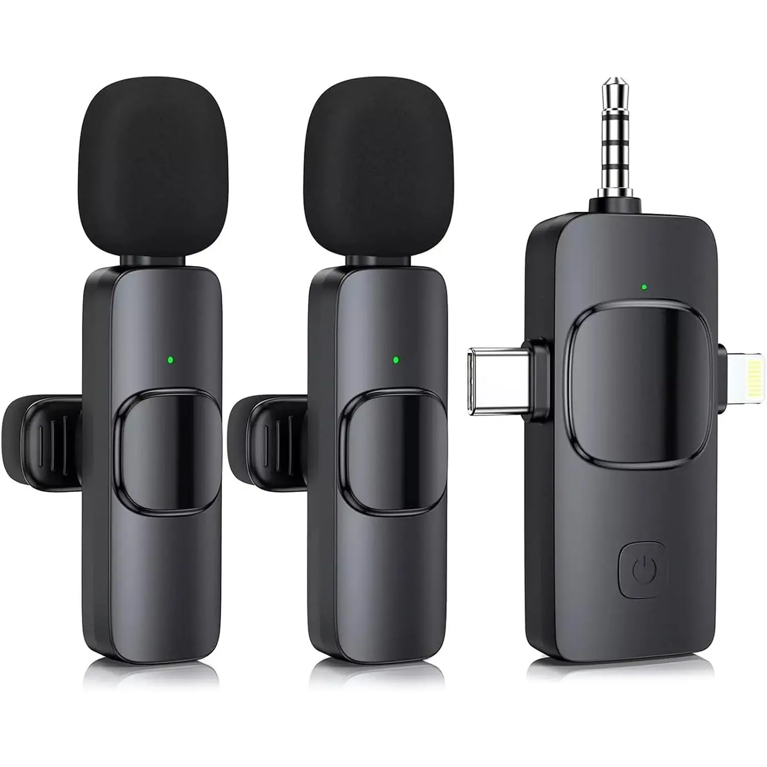 Microphone for  15 16,iPad, Android, Lavalier Microphone for Video Recording, Noise Reduction, Clip  Mini Mic for , YouTube, Vlog, Podcast, ASMR