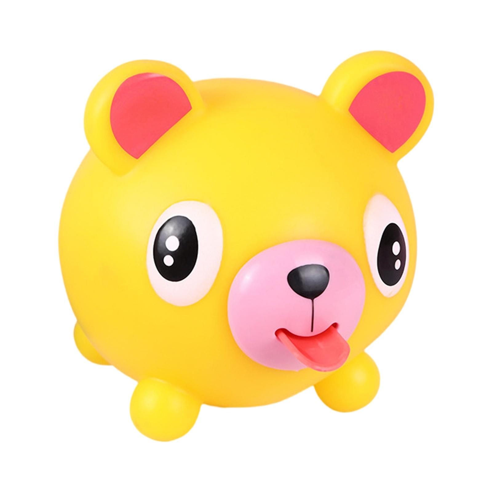 Multicolor Pig Tiger Sound Making Toys Animal Baby Toys Tongue Out Soothing Pressure Soft Cute Elastic Stretch Squeeze Toys Handmade   Mochi Set