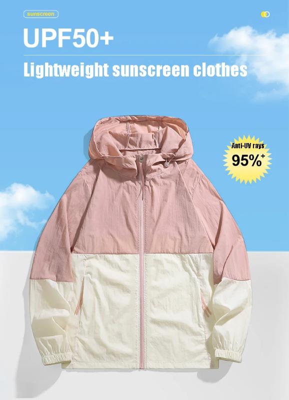 Kyn Apparel  Unisex Hiking Jacket Summer UPF50+ Windbreaker Quick Drying Camping Trekking Fishing Jackets Sun Protection Coats