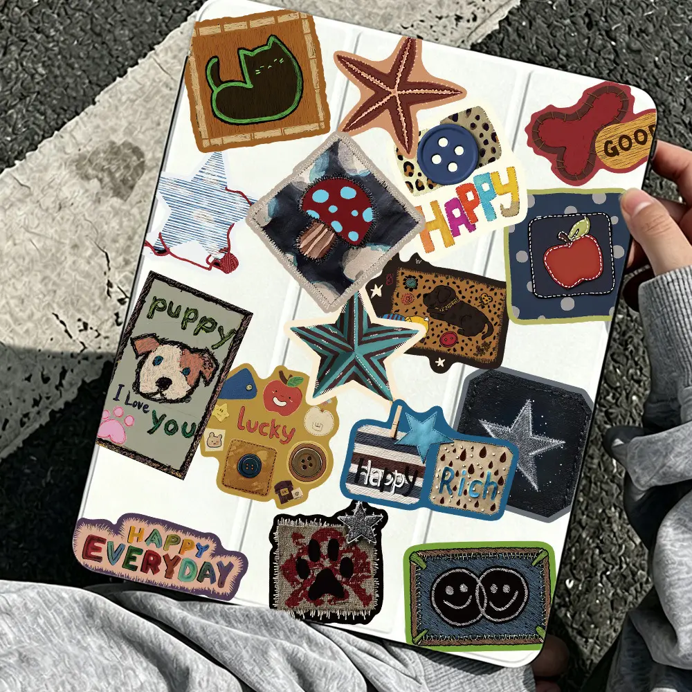 50pcs American Graffiti Series Graffiti Stickers, Waterproof Decorative DIY Creative Stickers Suitable for Luggage, Phone Cases, Laptops, Helmets and Skateboards