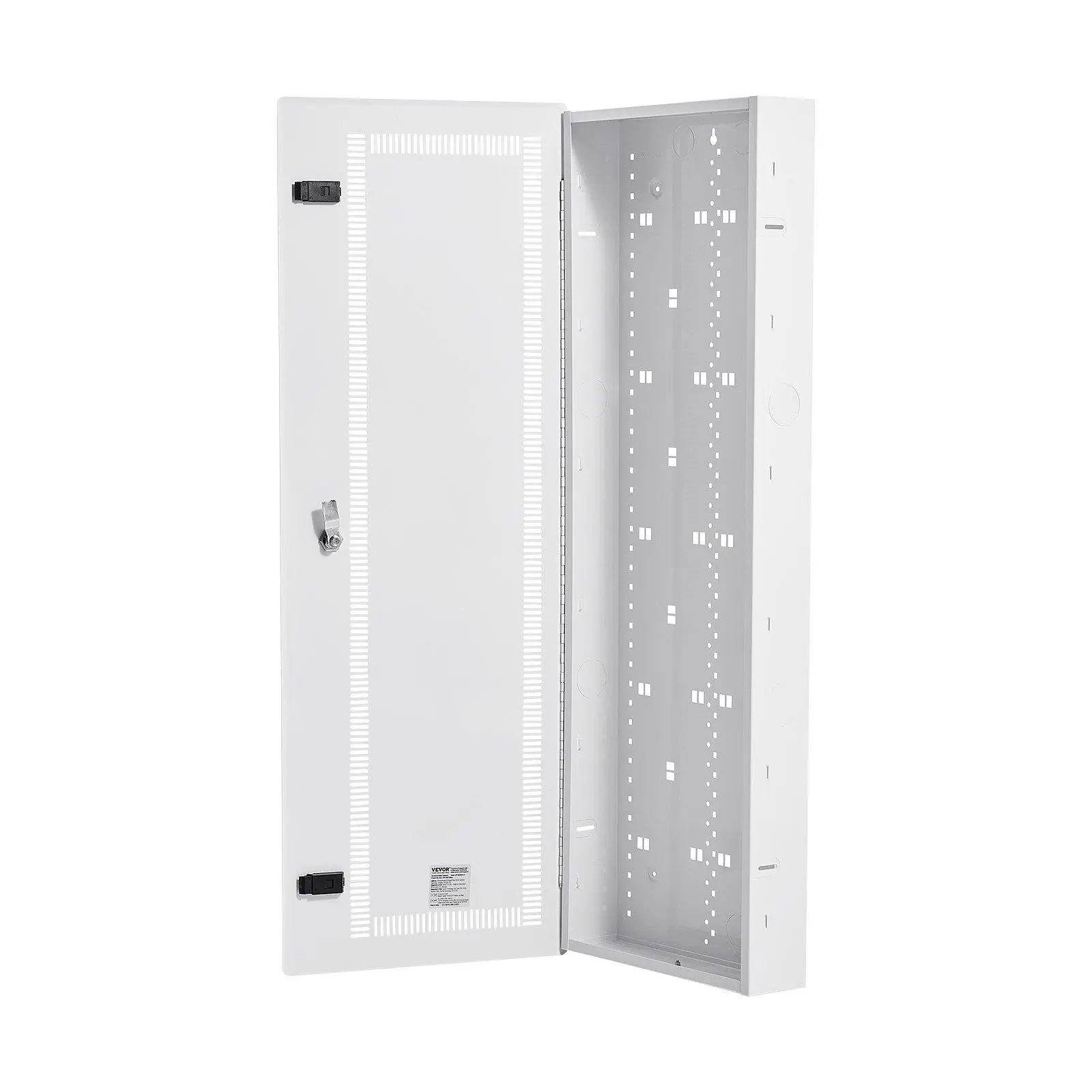 VEVOR Media Enclosure, 42-Inch, Structured Media Center with Vented Hinged Door, Cable Management Box, Structured Wiring Multi-Media Cabinet, Recessed Electrical Media Box, for Network Distribution