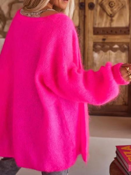 Women's Casual Loose Long Sleeve Knit Cardigan Sweater, Comfortable Warm Daily Wear, Perfect for Christmas Valentine New Year Spring Fall Winter Seasons