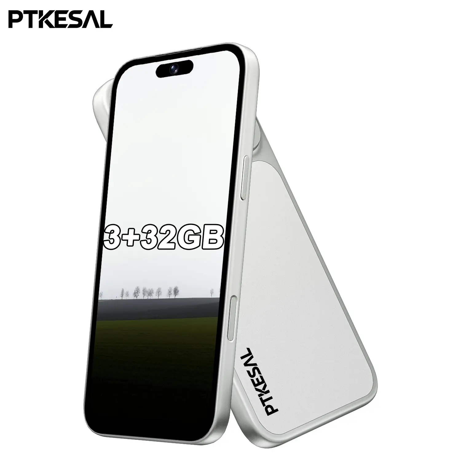 PTKESAL- 6.75-inch smart phone, 3GB+32GB memory, Android12.0 system, 4G Dual SIM, 5+13MP camera, 4100mAh battery, advanced mobile equipment.