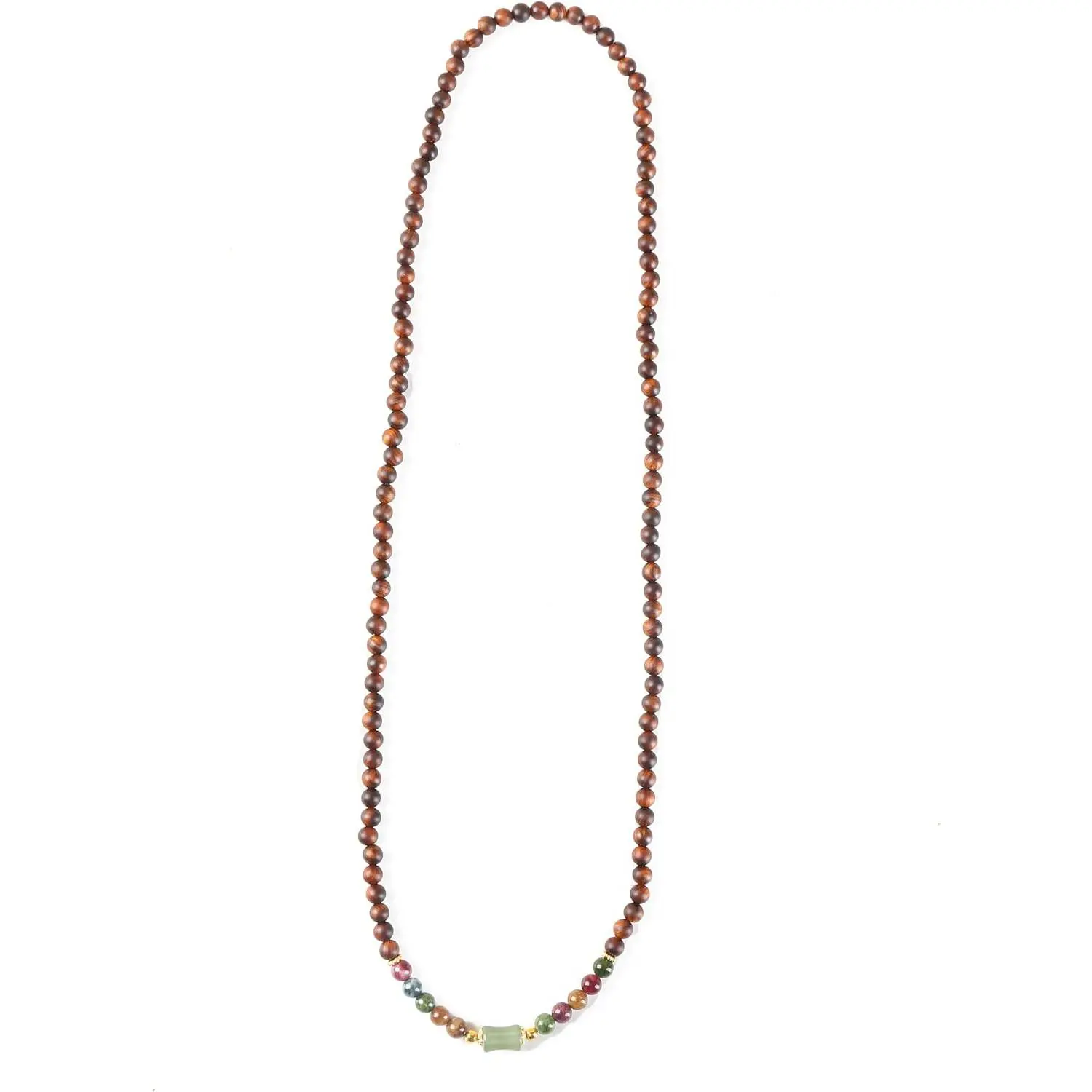 Women's Mala Bracelet,  Bracelet,  Red Sandalwood, , 119 Beads 6mm, 29.5" Multi-Wrap Stretch, for Meditation/Blessing/Luck, with Pouch,   for Family &