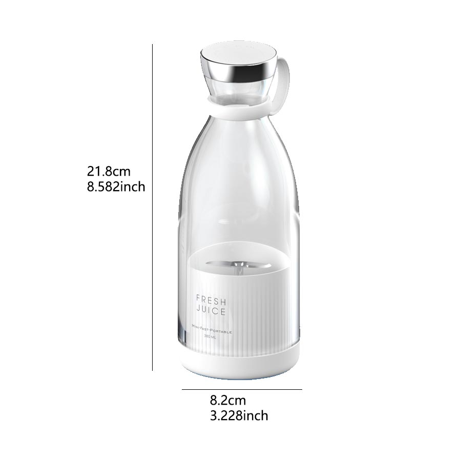 Portable Mini Fruit Blender, 1 Count USB Rechargeable 350ML Electric Juicer, Multifunctional Juicer & Blender for Shakes, Smoothies Blenders, Home & Travel Use