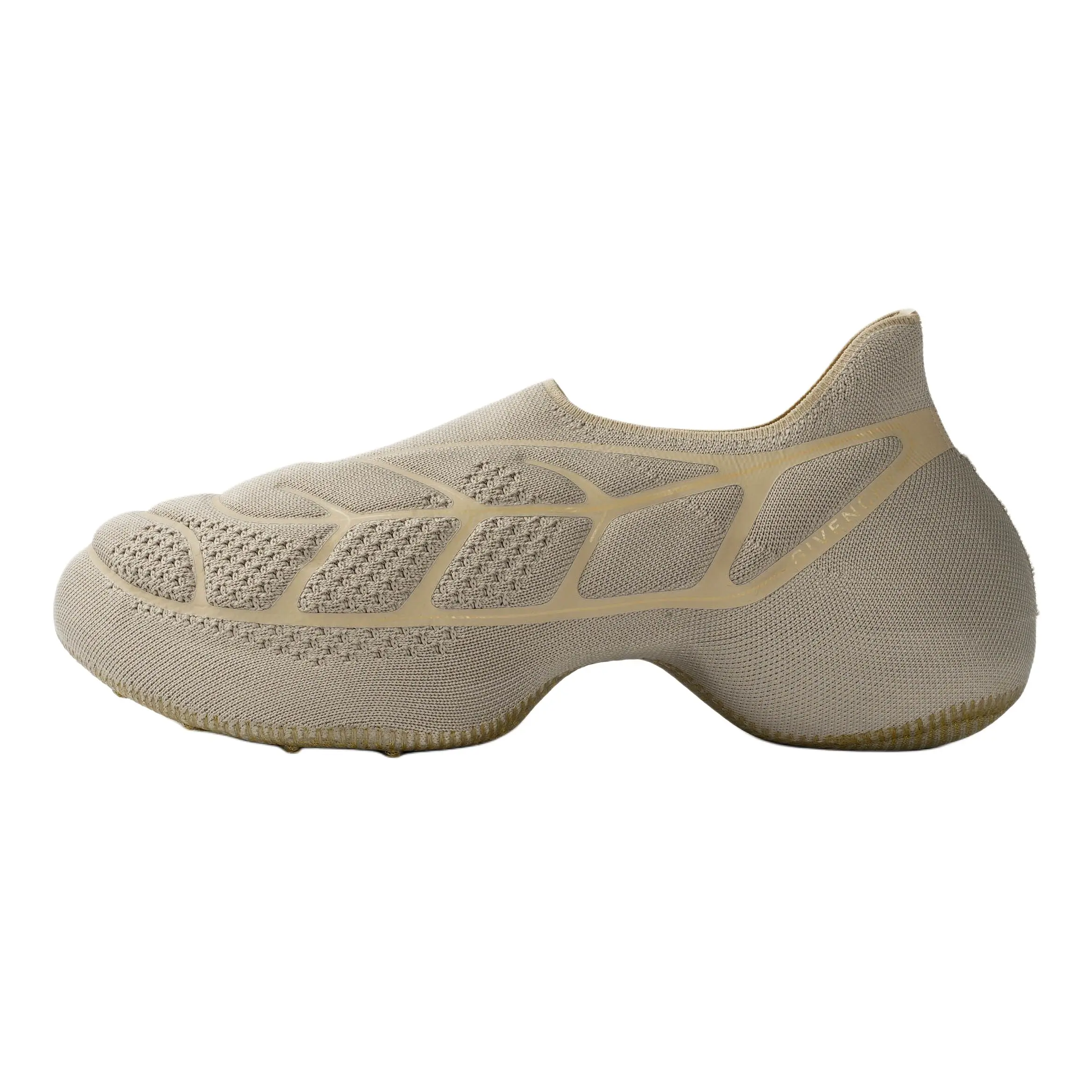 Men's Givenchy TK-360 Mesh Round Toe Slip-On Low-Top Casual Footwear - Sand Color Trending Trainer, House White Official Shoes with Maison Mihara Verification & Global Authentication Credentials