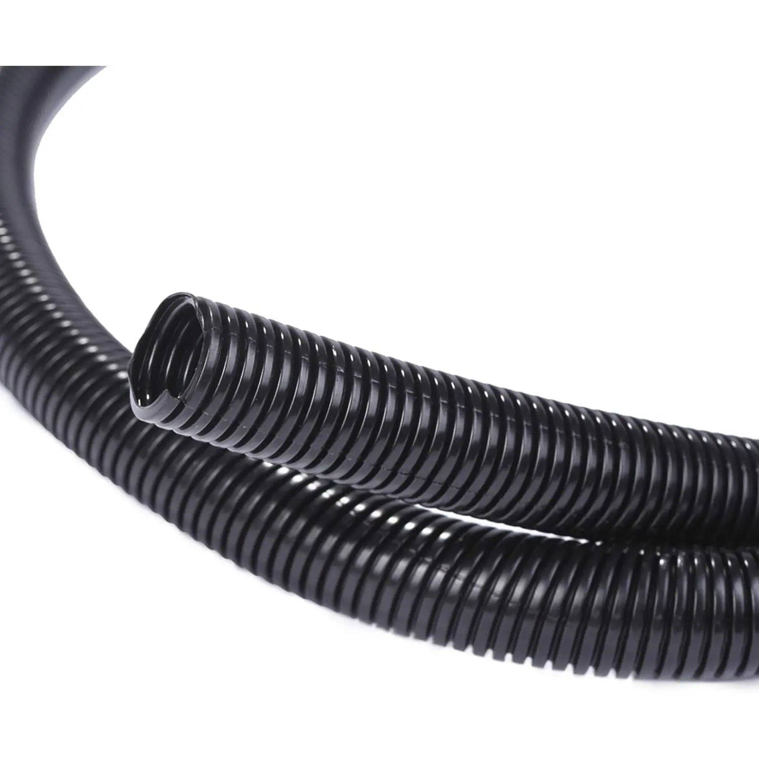 25ft - 1/4 inch Split Wire Loom Tubing - Black