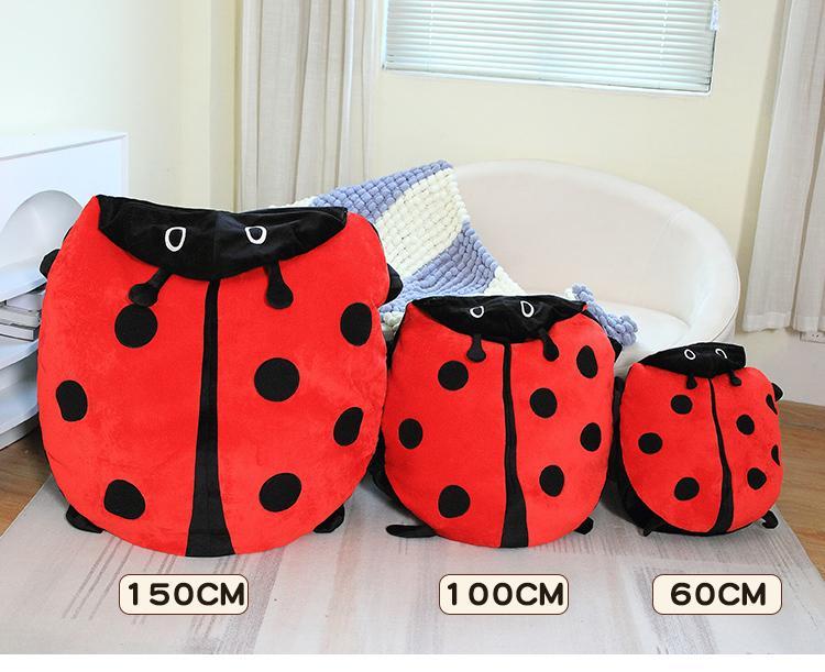 100CM Wearable Insect Plush Toys Ladybug Stuffed Cushion Funny Party Cosplay Doll Stuffed Soft Plush Sleeping Pillow Gifts