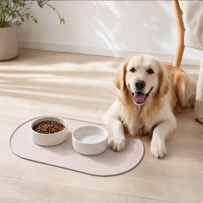 Pet silicone placemat for dogs and cats, waterproof, leak-proof, and non-slip feeding mat, Neater Feeder