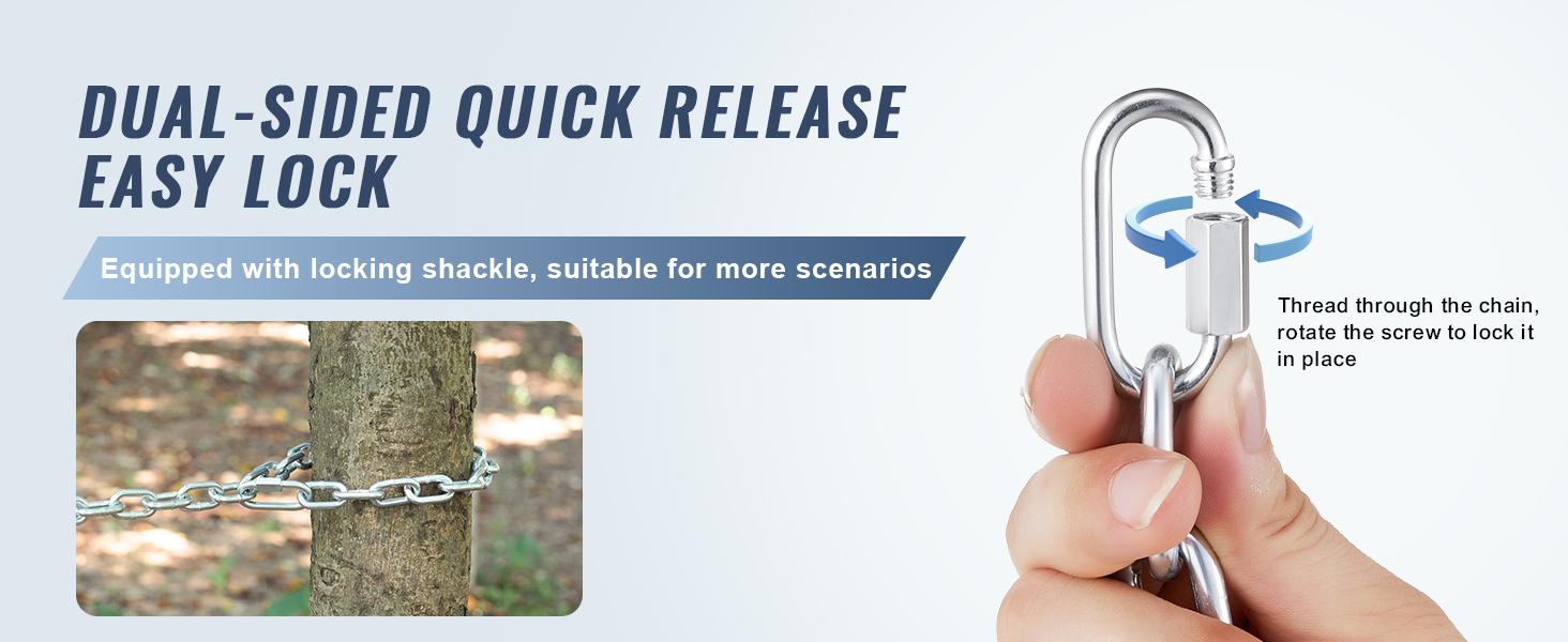 TikTokShopBlackFridayVEVOR Proof Coil Chain, 1/8" x 100', 330 lbs Safe Working Load, Zinc Plated Proof Tested Coil Chain with Two Quick Links, Galvanized Carbon Steel Link Chain for Towing, Hanging, Camping, Pet Towing TikTokShopBlackFridayVEVOR Proof Coil Chain, 1/8" x 100', 330 lbs Safe Working Load, Zinc Plated Proof Tested Coil Chain with Two Quick Links, Galvanized Carbon Steel Link Chain for Towing, Hanging, Camping, Pet Towing