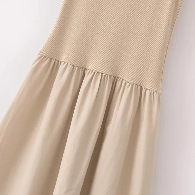 Aria Muse Women's Black Long Dresses 2026 Spring Sleeveless Elegant Dresses Fashion Casual Vintage Party Khaki Dresses Vestidos