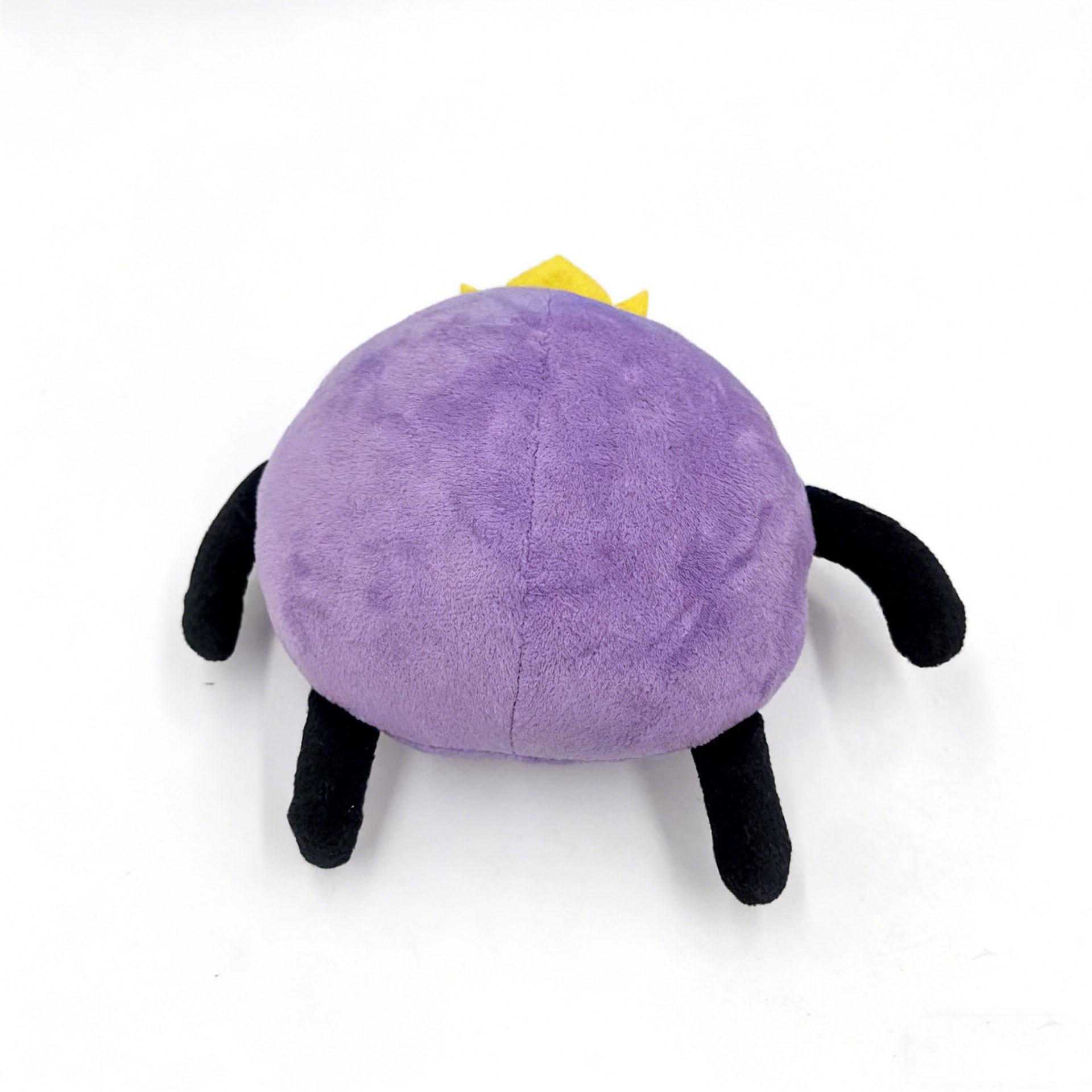 Cute purple crown plush doll pillow for game accessories