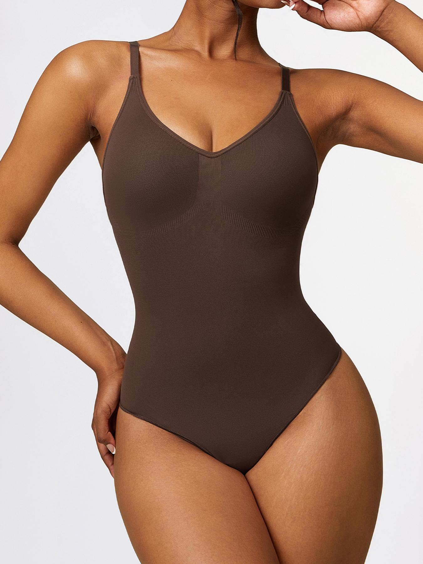 Women's Adjustable Spaghetti Strap Cami Bodysuit, Sports Bodysuit for Yoga Gym Workout, Basic Minimalist Womenswear, Summer Outfits 2024