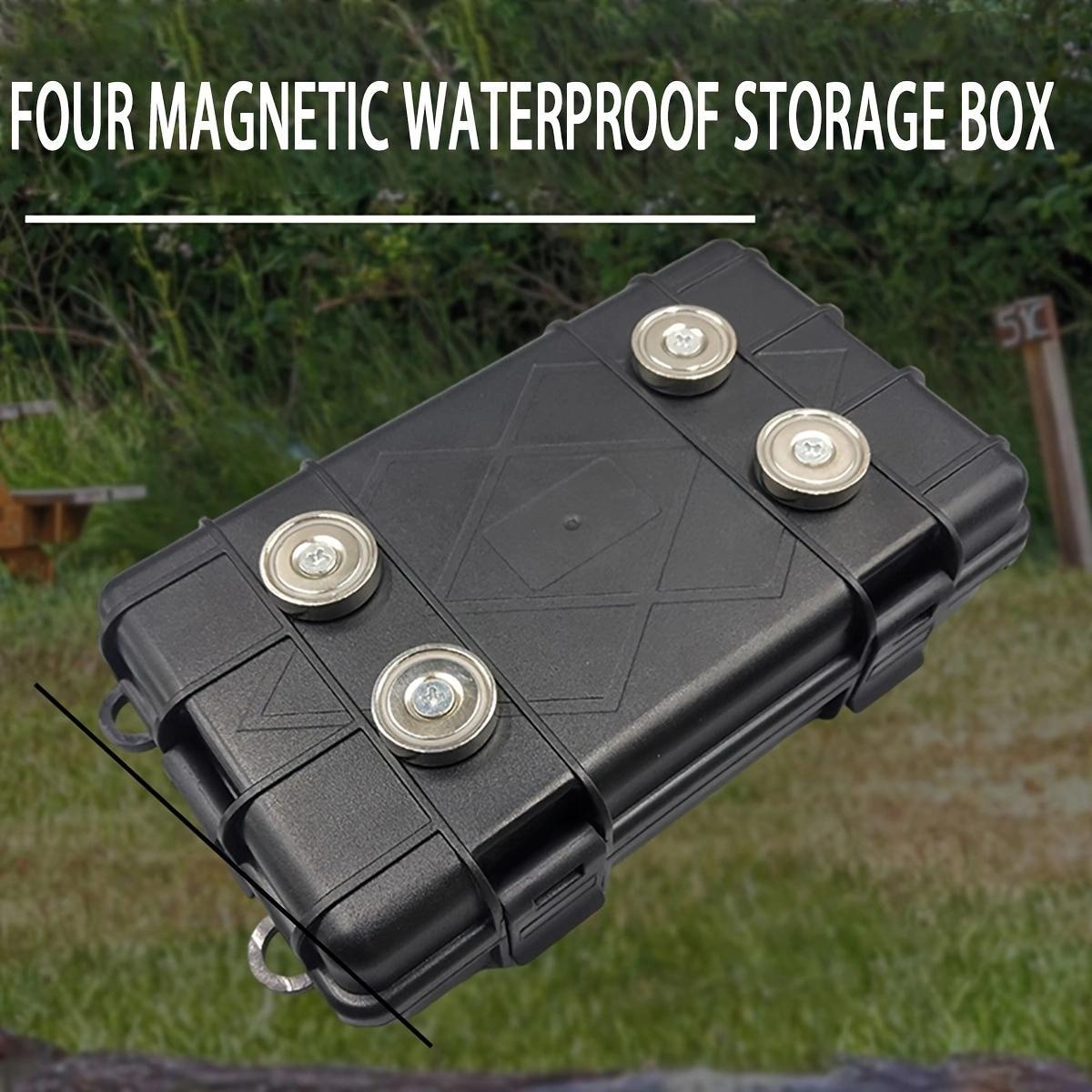 Magnetic Tool Box, Waterproof Magnetic Storage Box, Portable Storage Box for Outdoor Camping Hiking, Home Organizer for Car Key