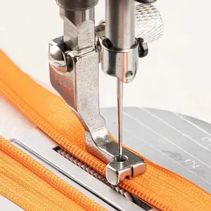 1pc S518L (T168) Single-Sided Invisible Zipper Presser Foot Metal Sewing Machine Foot Suitable for Most Industrial Sewing Machines