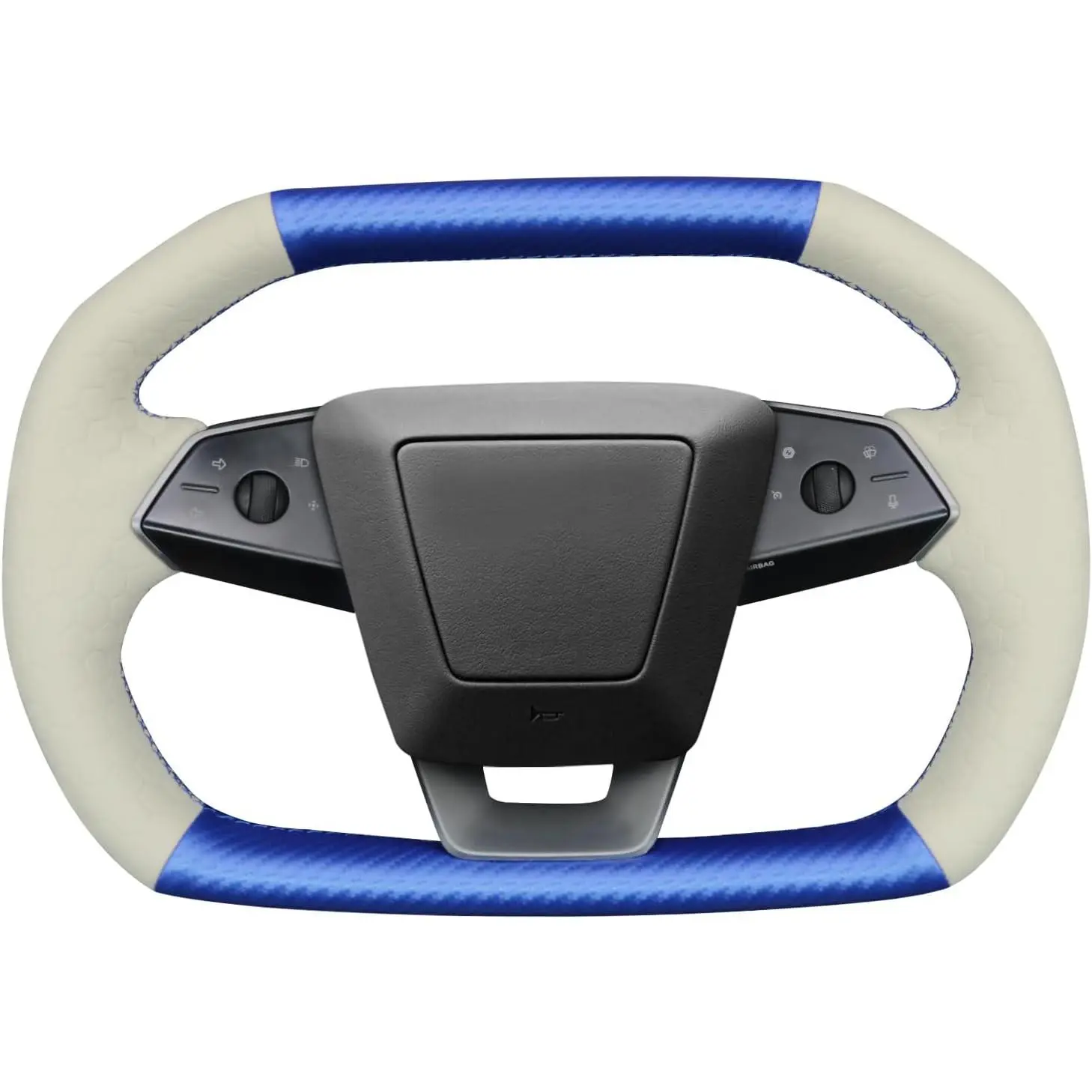 47：Beige Hexagonal Leather&Matte Carbon Fiber