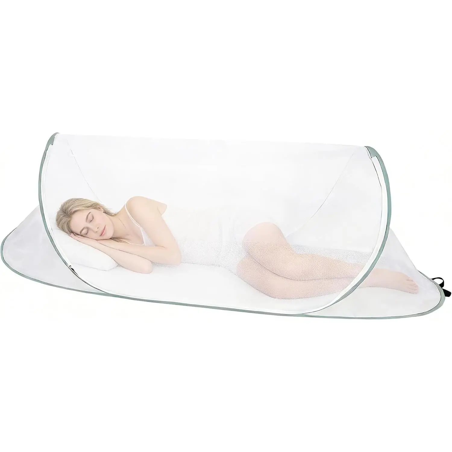 Pop Up Mosquito Tent | Quick Setup Portable & Foldable Mosquito Net for Bedroom, Camping, Patio (77 * 30 * 23 Inch)