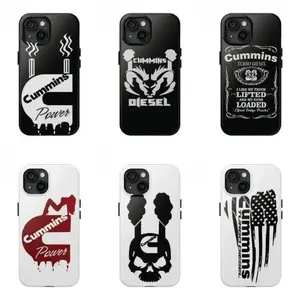 C-Cummins Engine-Inspired Phone Case – Turbo-Diesel Aesthetic, Shock-Resistant & Durable Protection; Compatible with iPhone 11–17 Pro Max/Plus and Samsung Galaxy S23–S25 Series