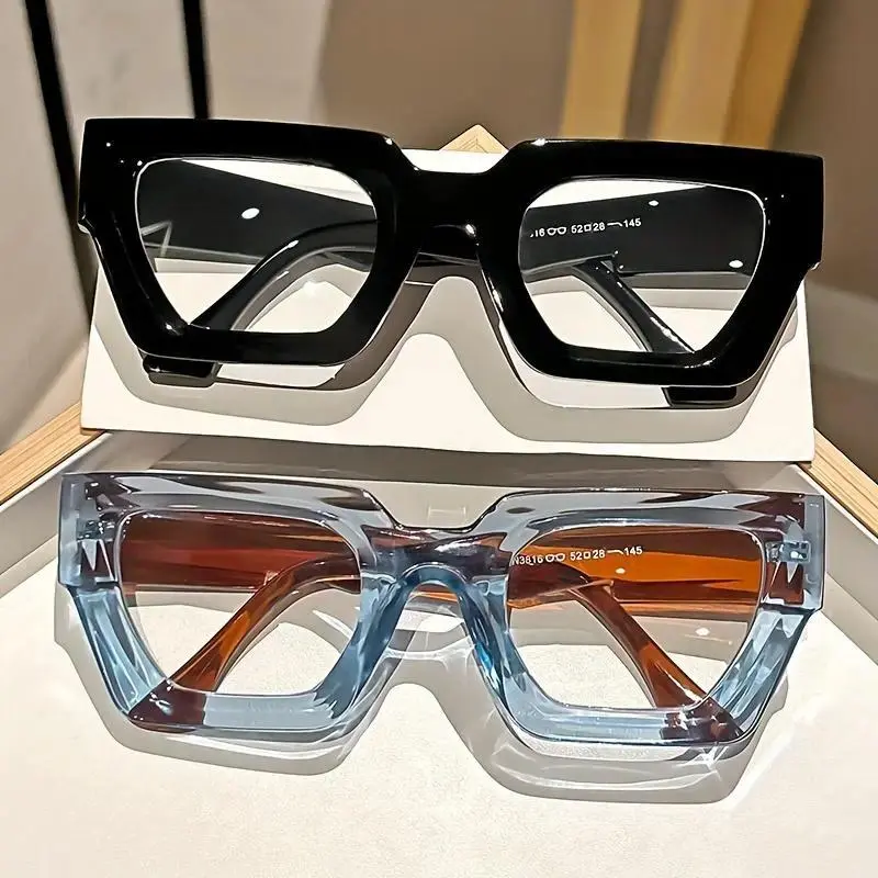 3 Pack Women's Y2K Leopard Print Blue Light Glasses, Oversized Clear Lens Retro Frames, Fashion Computer Eyewear for Daily Wear