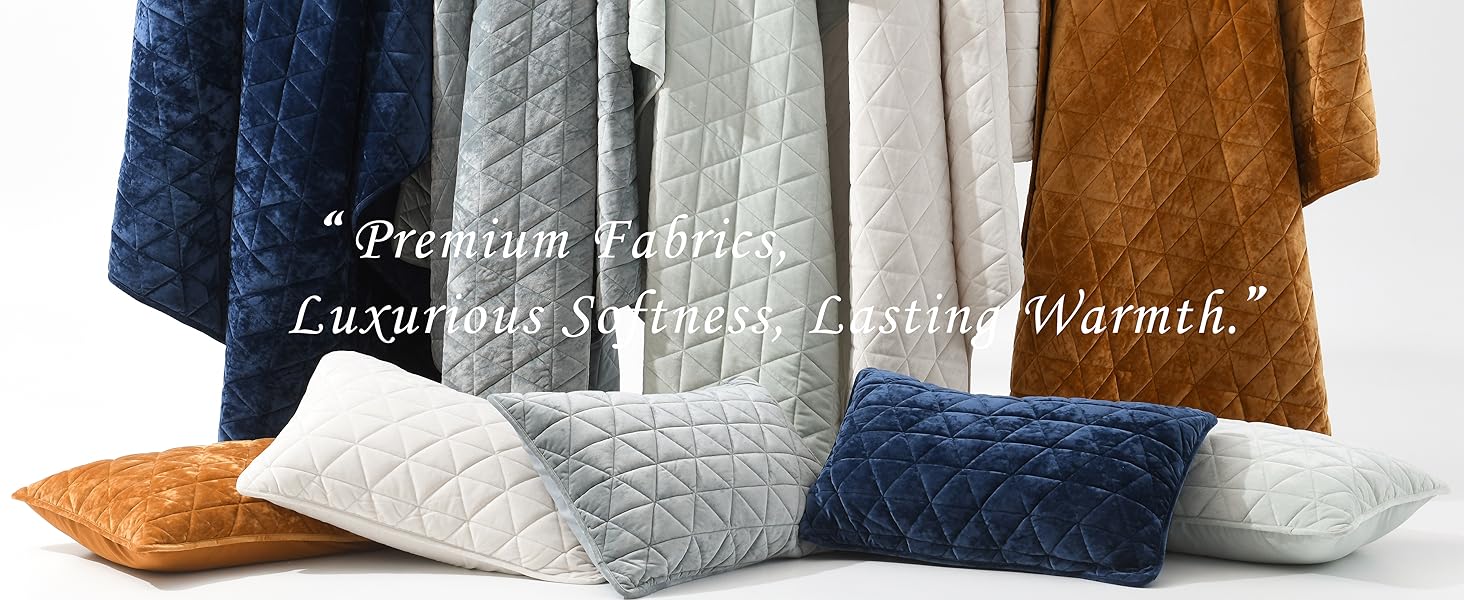 Velvet Set Queen Size Bedding Set, Cream White Velvet Comforter, Luxury Bedspreads Queen Size, Cream White Bedding,Soft Lightweight for All Season