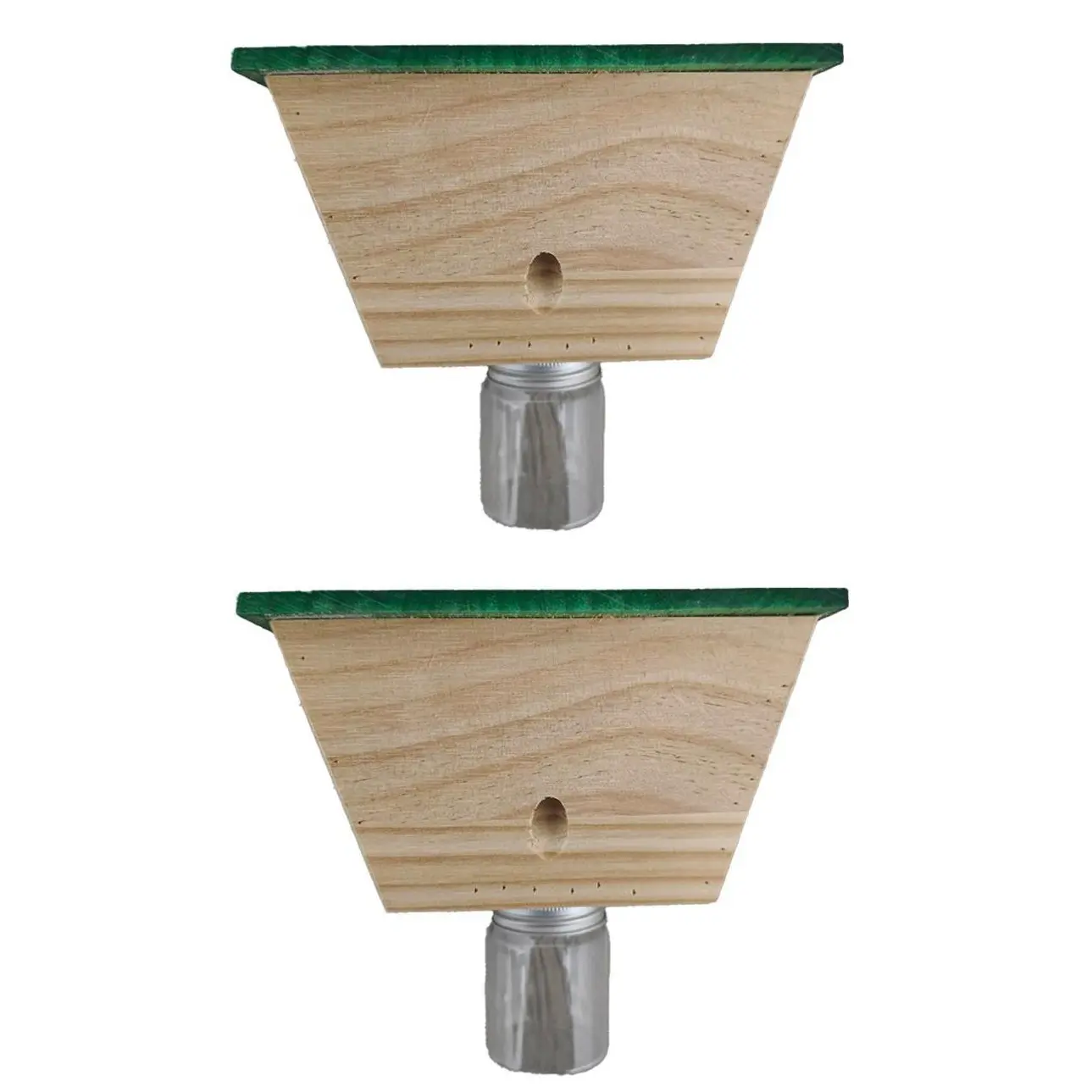 Ultimate Wooden Bee Trap, Small House Bee Lure, Outdoor Use, Beekeeping Supplies, Large Transparent External Container, Internal Hive, Beehive, Spring Door