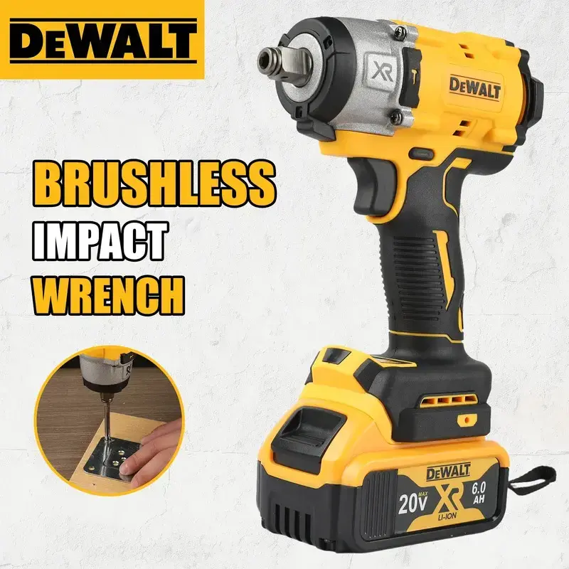 2026 DEWALT DCF922 Wireless Impact Wrench Rechargeable detachable   tire  High Torque 406Nm(Reverse) 1/2" 2500 PRM Universal 20V Battery detent   pin  Power Tools