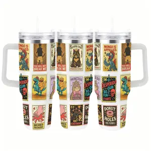 Dungeon Crawler Carl  Princess Donut Mongo DCC sports water bottles Fathers Day Classic LitRPG Gift 40Oz Tumbler Gift For carlover Fans ,husband,new Dad Drinkware
