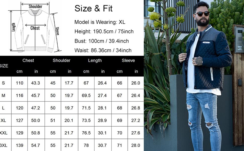 Zaitun Men's Diamond Quilted Puffer Down Jacket Lightweight Business Casual Button Down Shirts