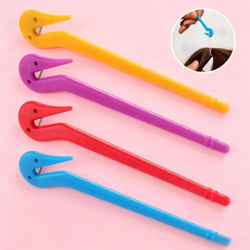 10cm Pony Pick Hair Elastic Remover Tool, No Damage Pain-Free Rubber Band Cutter, Hidden Blade Safe Hair Tie Remover for Teen Girls & Young Women, Quick Hairstyle Hack
