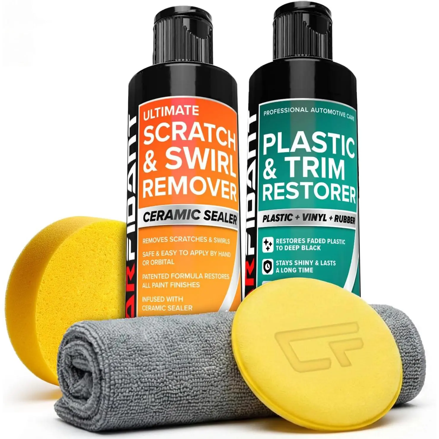 Scratch & Swirl Remover Kit with Trim & Plastic Restorer -  Detailing Kit