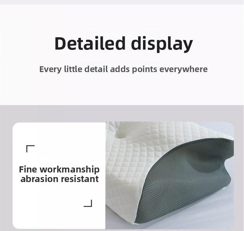 Butterfly-shaped rolled memory foam neck pillow, butterfly-shaped slow-rebound pillow for home use, hotel cervical spine support pillow