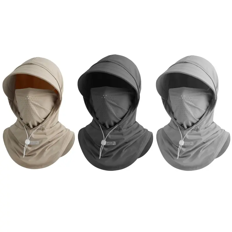 3 Pack Balaclava Face Mask, UPF 50+ Cooling Full Head Hood for Men & Women, Breathable Nylon-Spandex Half-Face Cover for Fishing, Cycling, Running, Half-Face Face Covers & Mask