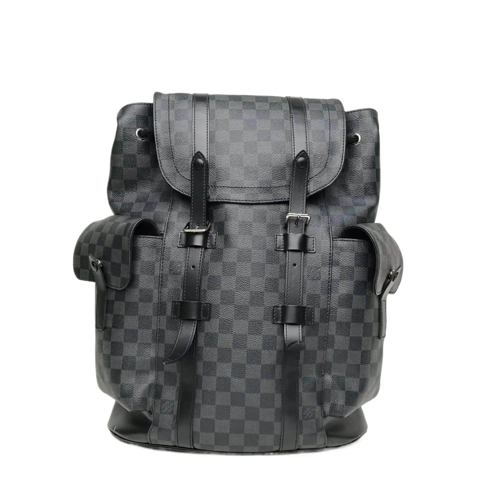 Pre-owned Louis Vuitton Christopher Backpack Black P216143886