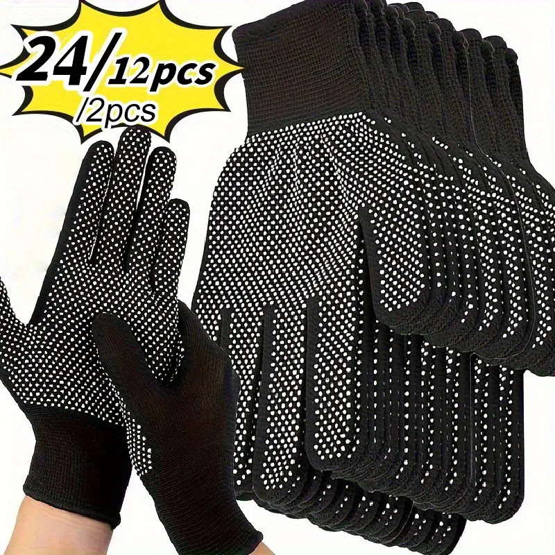 24/12/2pcs Nylon Gloves with Adhesive, Ideal for Outdoor Cycling, Camping, Fishing, Lightweight and Breathable, Essential Camping Gear, Bike Must-Have