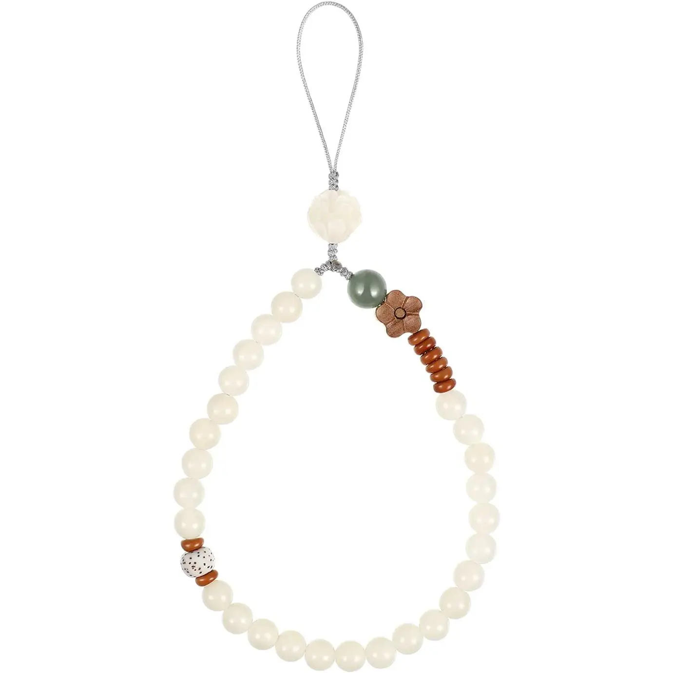 Phone Wrist Strap Buddha Beads Mobile Phone Strap Lanyard   Pendant Chinese Style Phone Wrist Rope (colors of )